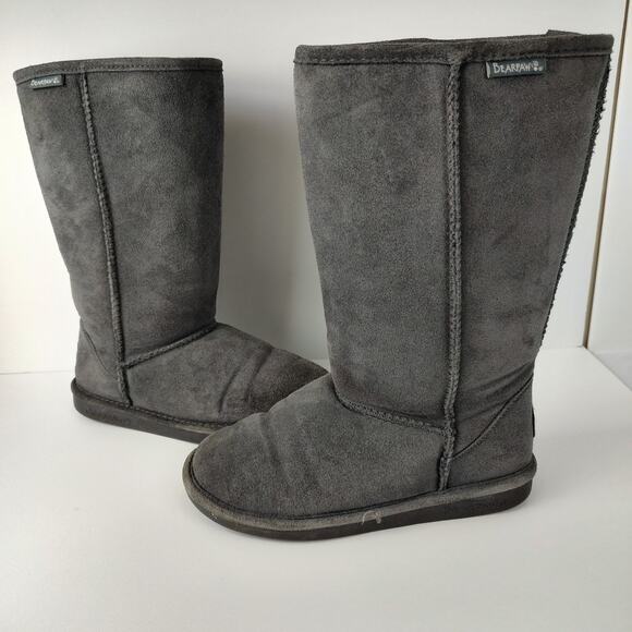 Bearpaw Emma Tal tall fuzzy boots womens 7 - Picture 1 of 8